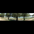 Der Blick von unserer Terrasse auf die Donau